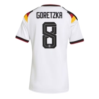 Camiseta Alemania Leon Goretzka #8 Primera Equipación Replica Mundial 2026 para mujer mangas cortas